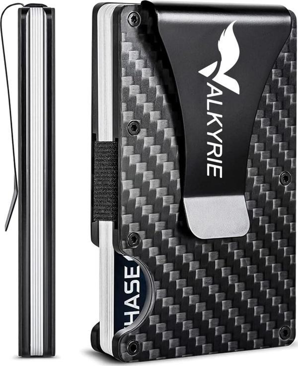 Valkyrie RFID Korumalı Alüminyum Metal 20 Kart Kapasiteli İnce Hafif Güvenli Kartlık Karbon - Image 1