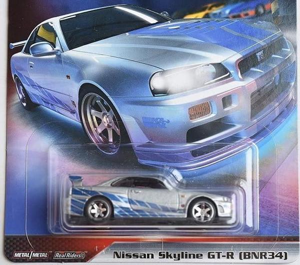 Hot Wheels Premium F&F Fast Imports Nissan Skyline GT-R (BNR34) GBW78 - Image 1