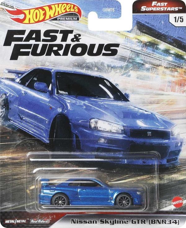 Hot Wheels Premium F&F Fast Superstars Nissan Skyline GT-R (BNR34) GRL84 - Image 1