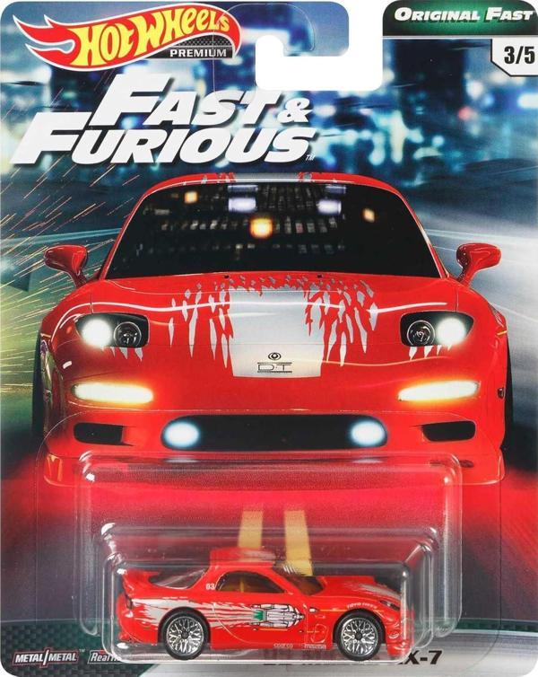 Hot Wheels Premium F&F - Original Fast - The Fast And The Furious - '95 Mazda RX-7 GBW82 - Image 1
