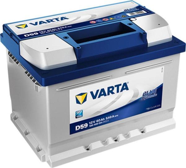 Varta Anabayinden D59 . 12V 60Ah Amper (Alçak Tip) Iadesiz - Eski Akü İadesiz - Image 1