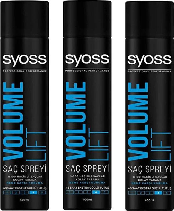 Syoss Volume Lift Saç Spreyi 400 ml x 3 Adet - Image 1