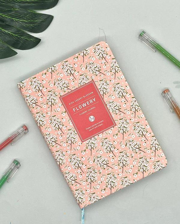 Kiraz Çiçekli Ajanda Defter Planlayıcı-Bullet Journal - Image 1