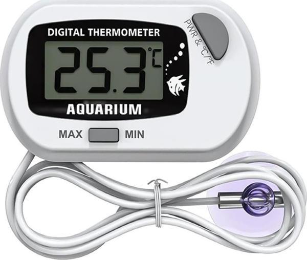 Ayt Powermaster Pm-26616 Mini Lcd Dijital Problu Termometre Akvaryum Buzdolabı Otomobil Sera Termometresi - Image 1