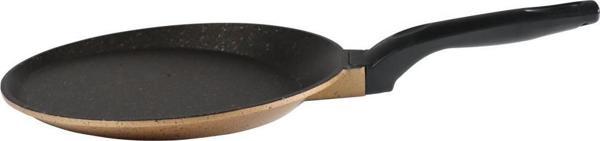 Serenk Fun Cooking Defne Alüminyum Döküm PFOA içermeyen Granit Kaplama Sarı Renk Krep Tavası, 22 cm - Image 1