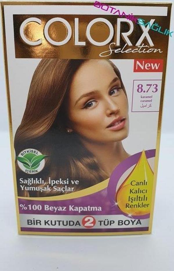Colorx Saç Boyası İkili Set - 8.73 KARAMEL - Image 1