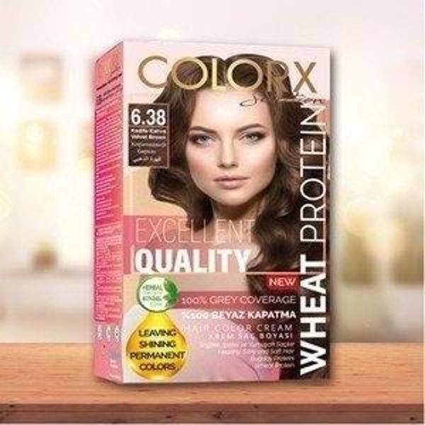 Colorx Saç Boyası Tekli Set - 6.38 KADİFE KAHVE - Image 1