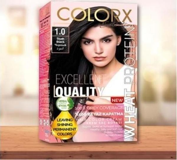 Colorx Saç Boyası Tekli Set - 1.0 SİYAH - Image 1