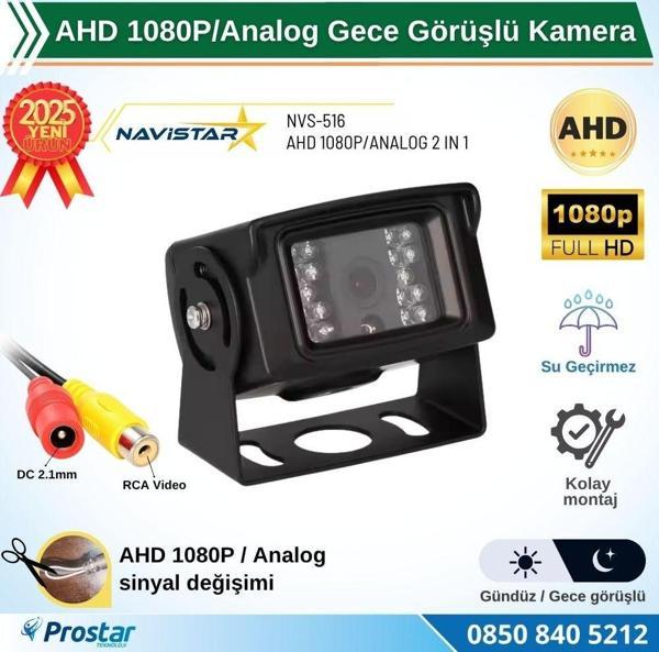 AHD 1080P/720P Büyük Gece Görüşlü RCA AV Soketli Kamyon Tır Otobüs Kamerası - Image 1