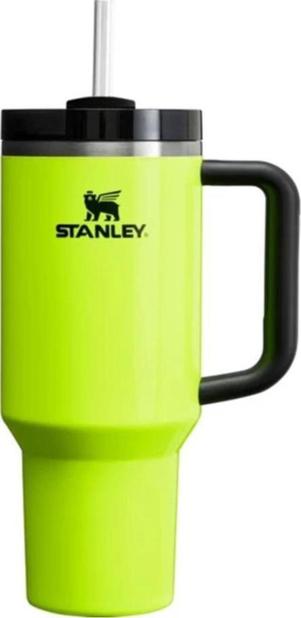Stanley Quencher Pipetli Termos 1,18 Lt Neon Sarı - Image 1