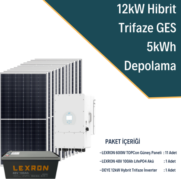 12KW TRİFAZE HİBRİT SİSTEM 1 - Image 1