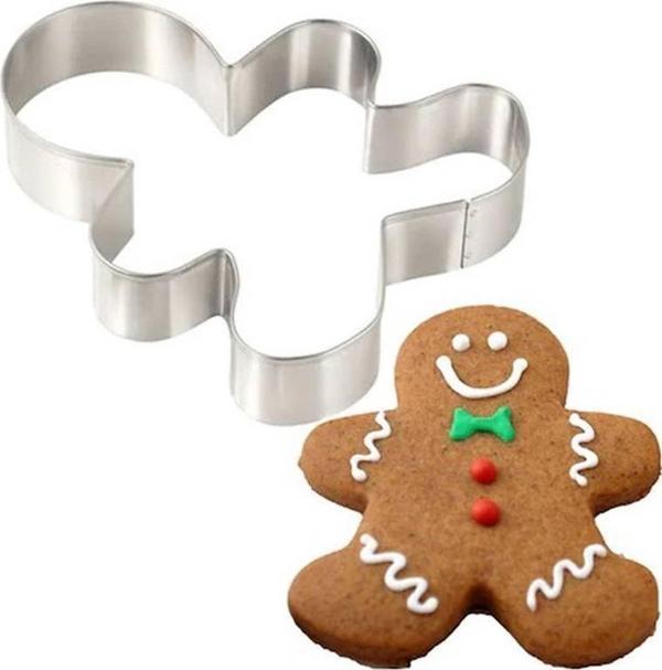 3B Trend 3 Parça Paslanmaz Metal Kurabiye Kalıbı Ginger Man Adam Kalıbı İnsan Kalıbı - Image 1
