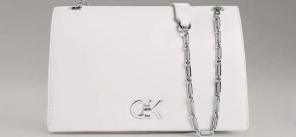 Calvin Klein CK RE-LOCK MEDIUM CHAIN Kadın Beyaz Çanta LV04F3104G-FUP - Image 1