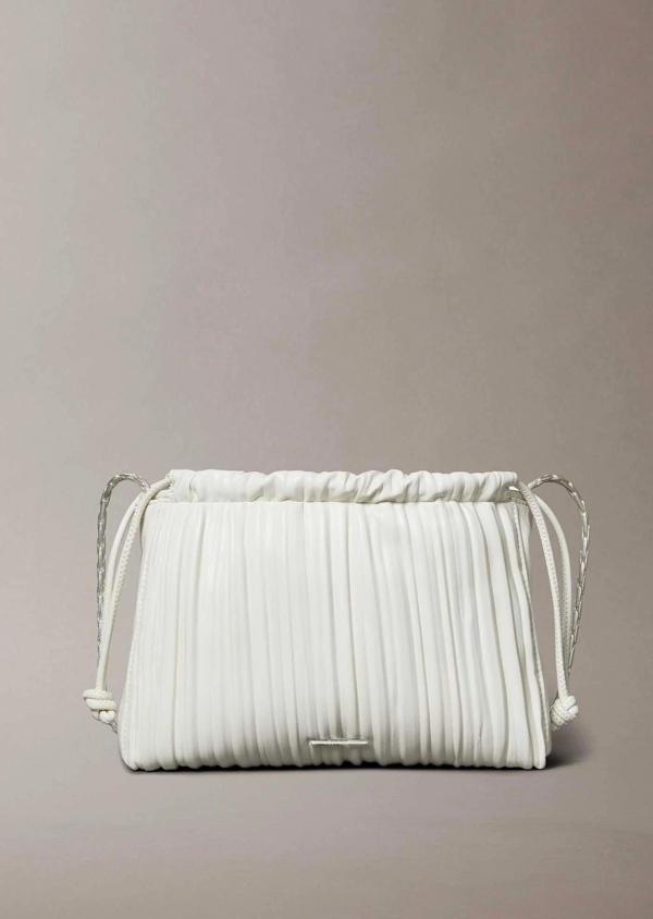 Calvin Klein Jeans PLISSE DRAWSTRING BAG Kadın Beyaz Çanta LV04F3076G-FUP - Image 1