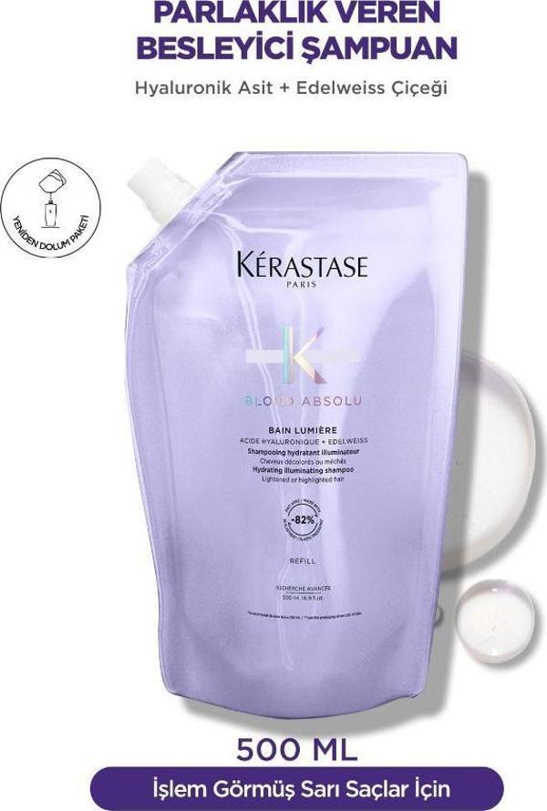 Kerastase Blond Absolu Bain Lumiere Işlem Görmüş Sarı Saçlar Için Parlaklık Veren Şampuan 500 ML - Image 1