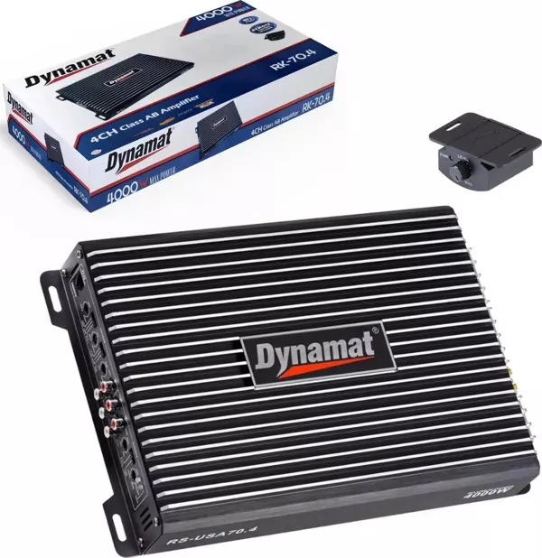 DYNAMAT RK-70.4-4000W MAX-4X70W RMS-KALİTELİ KÖPRÜLENEBİLİR BASS KUMANDALI OTO ANFİ - Image 1
