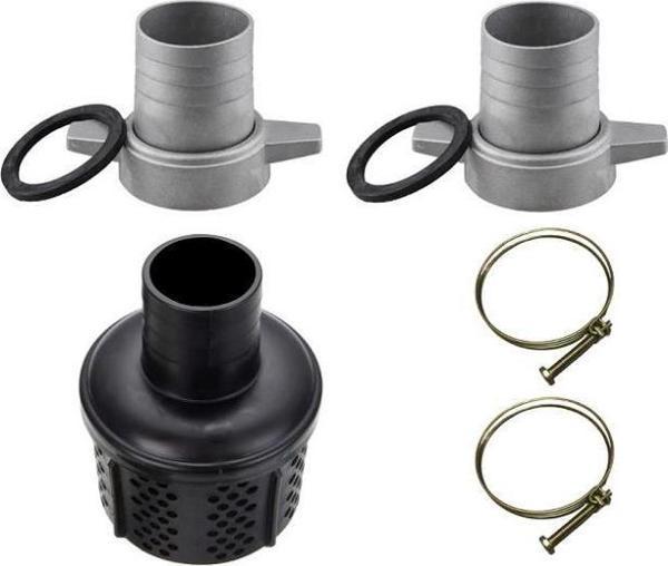 Benzinli Su Motoru Hortum Rekor Takım Seti Metal 1,5" - Image 1