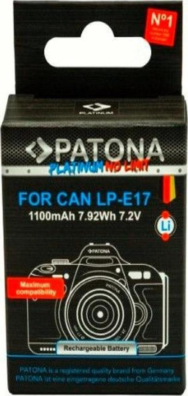 PATONA 1352 Platinum Battery with USB-C Input f. Canon LP-E17 - Image 1