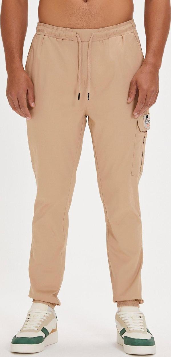 Kylian Bej Kargo Cepli Erkek Pantolon - Image 1