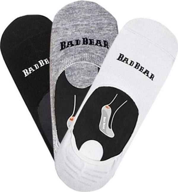 Core Zero Beyaz Grimelanj Siyah 3'lü Unisex Babet Çorap - Image 1