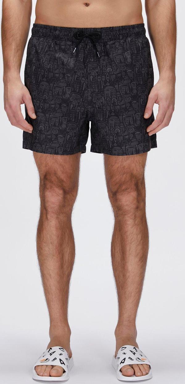 Moshe Siyah Erkek Deniz Şortu - Image 1