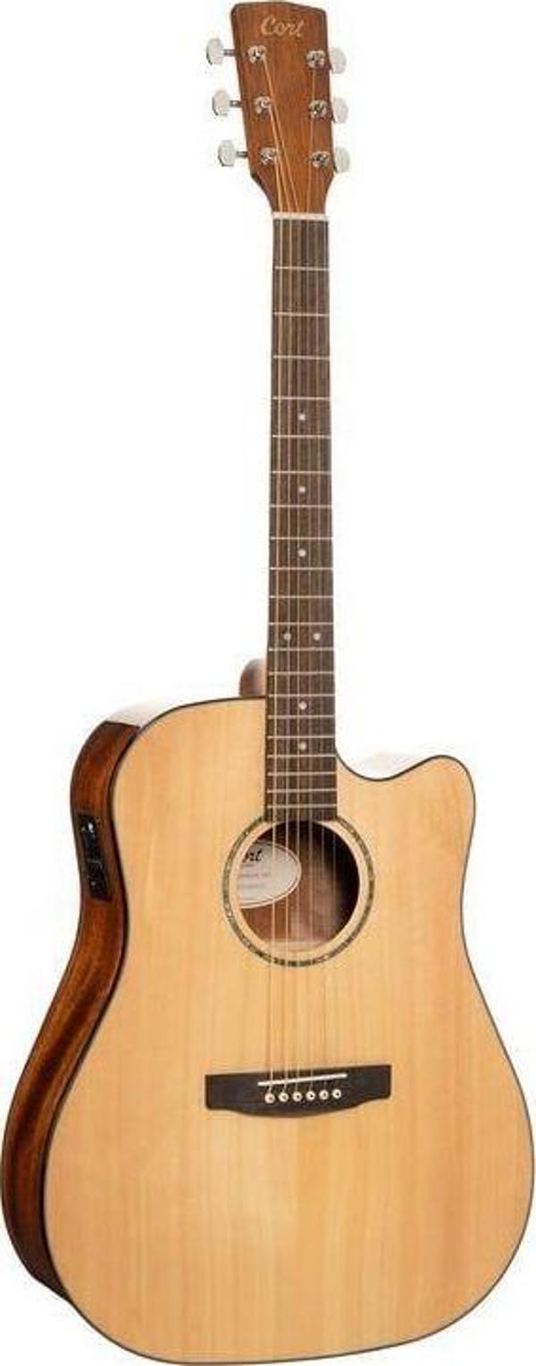 ELEKTRO AKUSTİK GİTAR, CUTAWAY, NATUREL, MASİF - Image 1