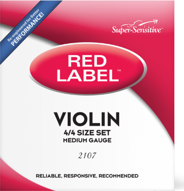 DADDARIO 2107 KEMAN TEL SETİ, RED LABEL, 4/4, MEDIUM - Image 1