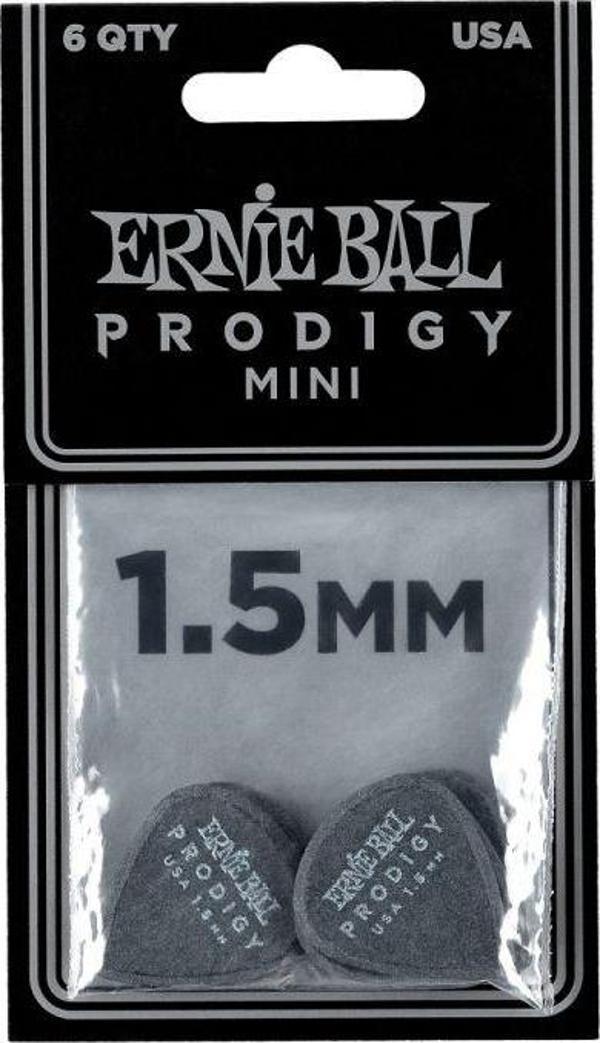 ERNIE BALL P09200 Prodigy Siyah Delrin 1.5 mm 3S 6lı Paket Pena - Image 1