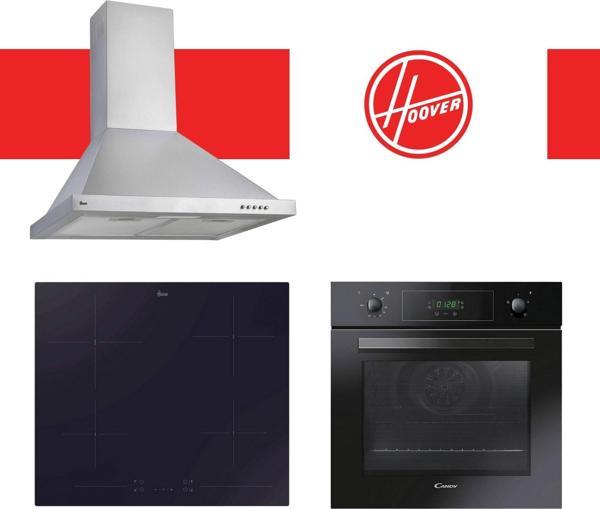 Hoover & Candy Omnella Ankastre Set (HCH6MXTK + HH64CCB + FCP405N/E) - Image 1