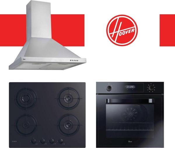 Hoover & Candy Elvora Ankastre Set (HCH6MXTK + CVW6BB + HOT3051BI/E) - Image 1