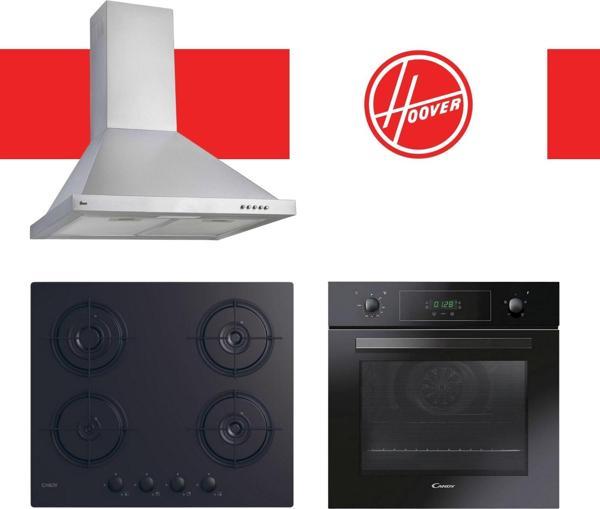 Hoover & Candy Kuvani Ankastre Set (HCH6MXTK + CVW6BB + FCP405N/E) - Image 1