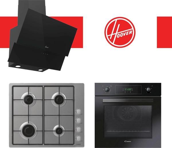 Hoover & Candy Veloria Ankastre Set (HDG6C2GBTK + CHW6LX + FCP405N/E) - Image 1