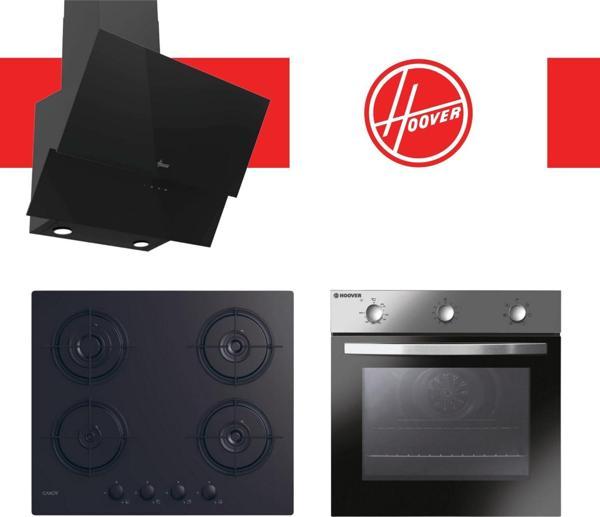 Hoover & Candy Rameza Ankastre Set (HDG6C2GBTK + CVW6BB + HON602X-TN) - Image 1