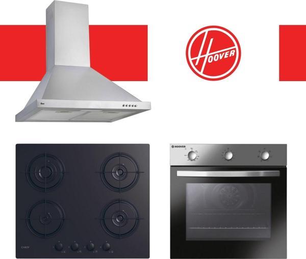Hoover & Candy Delphora Ankastre Set (HCH6MXTK + CVW6BB + HON602X-TN) - Image 1