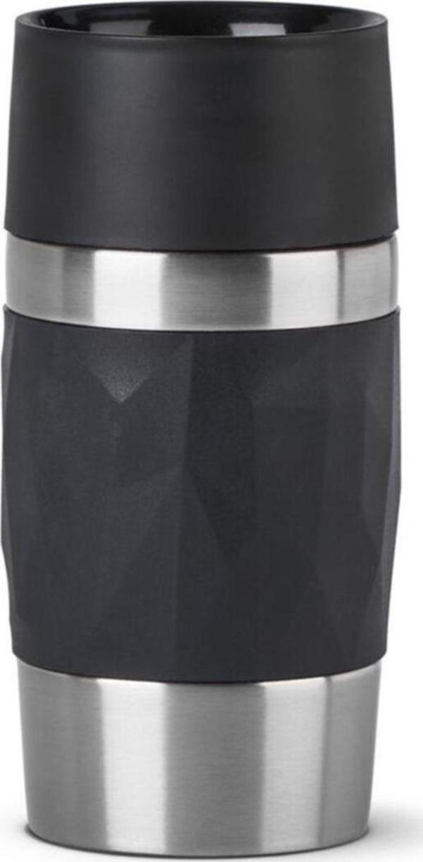 Tefal 6 saat N21601 Travel Mug Compact Termos 0,3 L Siyah Siyah İçecek Kamp 0,30 L Paslanmaz Çelik - Image 1