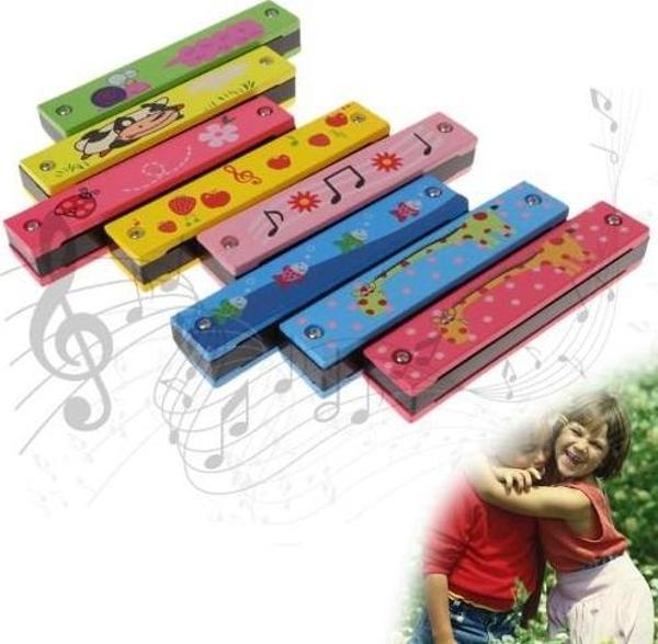 Hediyelik Çocuklar İçin Ahşap Mızıka - Image 1