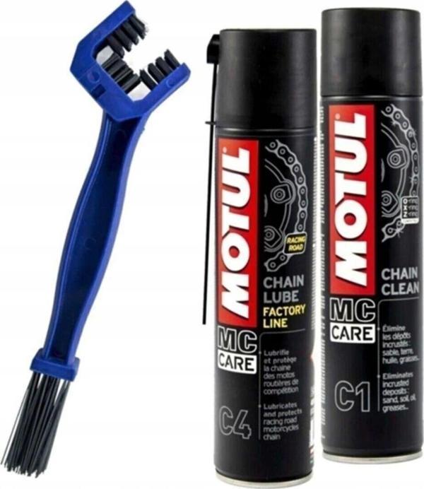 Motul Zincir Bakım Seti C1 C4 Zincir Temizleme Fırçası - Image 1