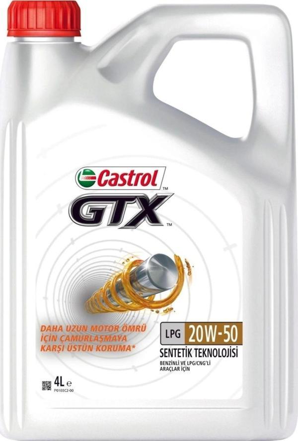 Castrol Gtx Lpg 20W50 - 4 Lt - Benzinli Lpg Motor Yağı - Image 1