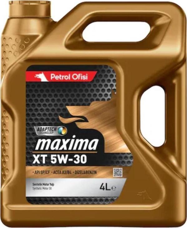 Petrol Ofisi Maxima Xt 5W-30 Sentetik Motor Yağı 4 L - Image 1