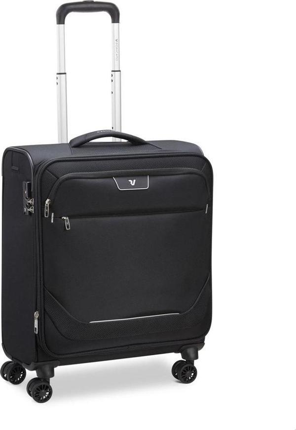 Unisex Valiz 41623301 Roncato Joy Cabın Trolley Expandable 56 Cm Nero - Image 1