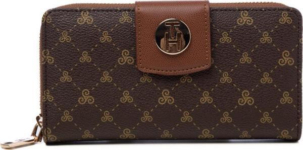 TH Bag Kadın Cüzdan & Kartlık TH-YS99-YC0005-L Kahve Logo - Image 1
