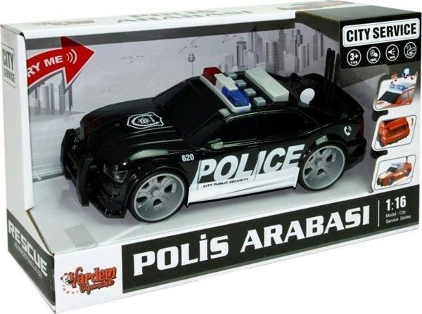 WY620A-B 1:16 Sürtmeli Sesli Işıklı Polis Arabası -Vardem - Image 1