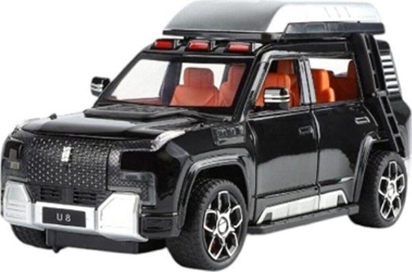 XHD-B2432 -Vardem Çek Bırak  Işıklı ve Sesli Kapıları Açılan Lr Jeep 1:24 - Image 1