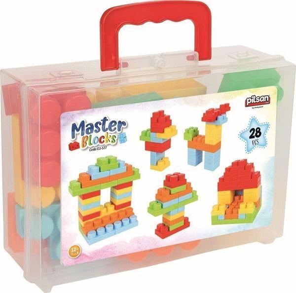 03 577 Master Bloklar 28 Parça Çantalı - Oyuncak - Image 1
