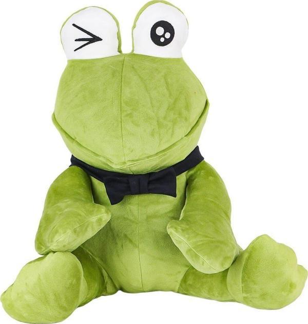 1430 Peluş Papyonlu Oturan Yeşil Kurbağa -My Friend Toys - Image 1