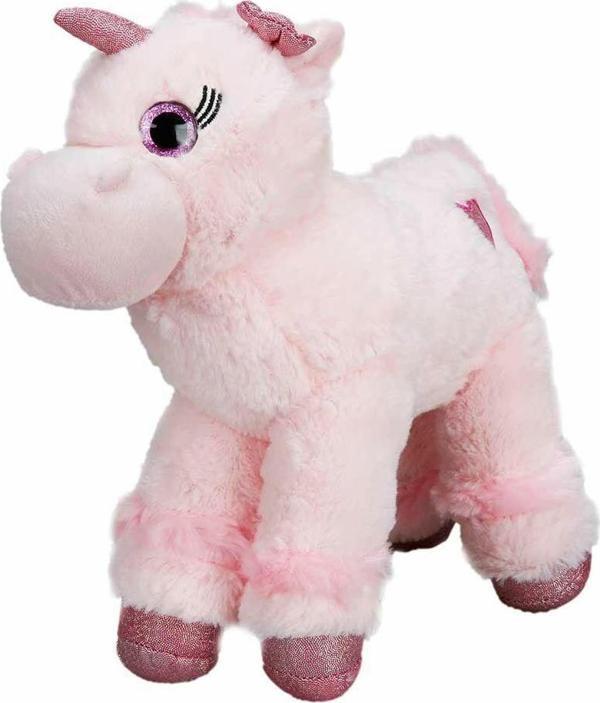1511 Unicorn Renkli Peluş At 28 cm - Image 1