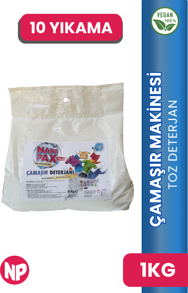 ÇAMAŞIR MAKİNESİ TOZ DETERJANI 1 KG - Image 1