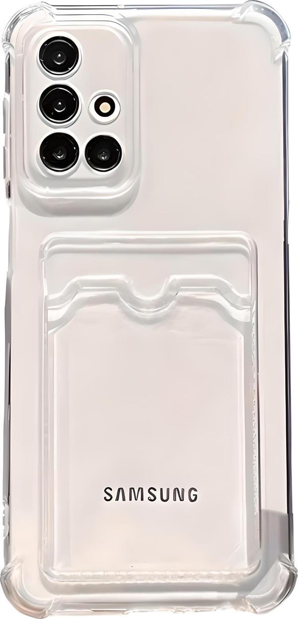 Samsung Galaxy A71 Uyumlu Kamera Korumalı Kartlıklı Köşeleri Airbag Tasarımlı Darbe Önleyici Şeffaf Silikon Kılıf - Image 1
