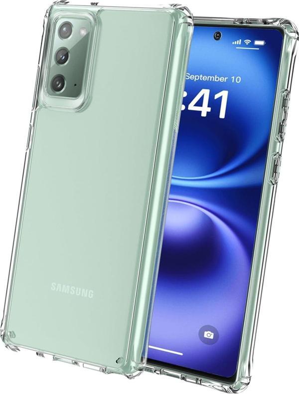 Samsung Galaxy Note 20 Uyumlu Darbe Önleyici Sararmaya Dayanıklı Airbag Korumalı Ultra Slim TPU Şeffaf Silikon Kılıf - Image 1