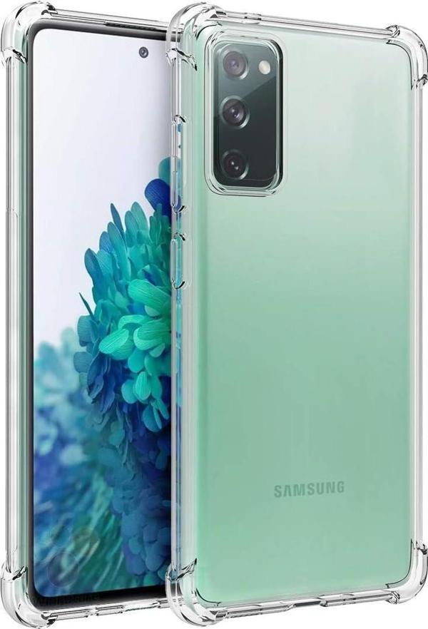 Samsung Galaxy S20 FE Uyumlu Darbe Önleyici Sararmaya Dayanıklı Airbag Korumalı Ultra Slim TPU Şeffaf Silikon Kılıf - Image 1